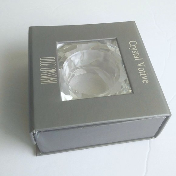 Crystal Votive Glass Candle Holder in Box - Picture 5 of 8
